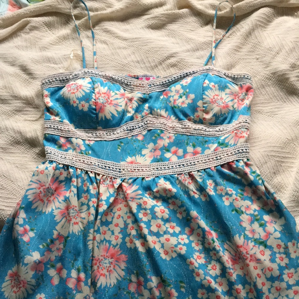 Mini thin strap dress